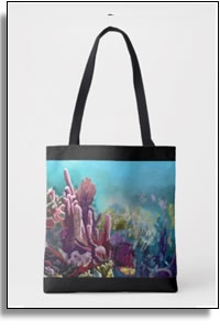 Crawl Cay Coral Reef All Over Printed Tote Bag